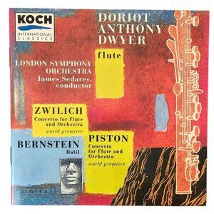 Doriot Anthony Dwyer Flute Concertos CD By Zwilich Piston Bernstein 37675cd